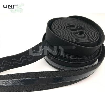 China Anti Slip Silicone Gripper Elastic Band For Clothing Underwear 10cm Width for sale