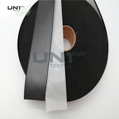 China Custom Size Fusible Interlining Double PE Film Coated Elastic Waistband Interlining With Release Paper for sale
