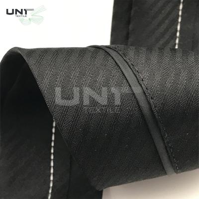 China Custom Webbing Trouser Elastic Waistband Fabric 100% Polyester Material For Pants for sale