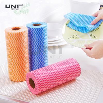 China Viscose Polyester Spunlace Nonwoven Fabric For Wet Wipes Cleaning Cloth for sale