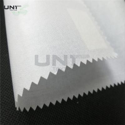 China Top Fuse Interlining Fabric 100% Cotton Hard Handfeeling HDPE Coating for sale