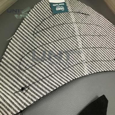China Haar-zwischenzeilig schreibende nähende Schulterpolster für die Anzüge der Männer mit schwarzer/weißer Farbe zu verkaufen