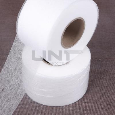 China Clothing Hot Melt Fusible Web 100% Polyester Adhesive Interlining for sale