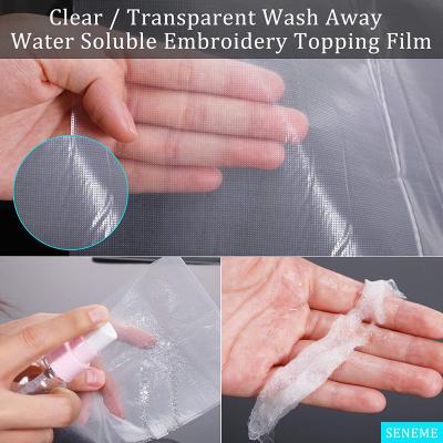 China Película el 150cm soluble en agua transparente para las gotas del bordado/del lavadero en venta