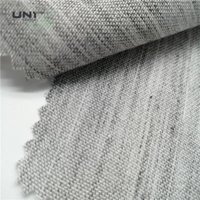 China 50cm - 150cm Width Horse Hair Canvas Interlining For Suit Cloth And Chest Lining for sale