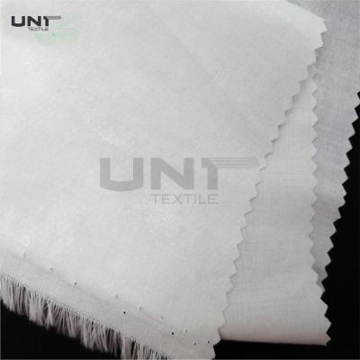 China Custom 100% Cotton Shirt Collar Interlining Woven Fusible Lining For Men Shirt for sale