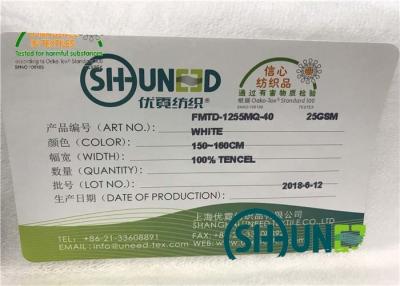 China Tela não tecida transversal completa do branco do teste padrão de 40 malhas, material não tecido à venda