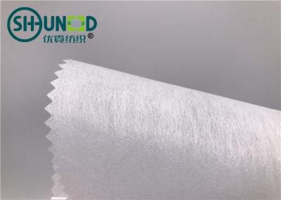 China Fusible Embroidery Backing Fabric 100% Polyester Cuttable With LDPE Coating for sale