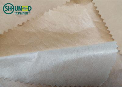 China Two Layers Lightweight Fusible Interfacing Non Woven Brown Kraft Paper Lining Roll for sale
