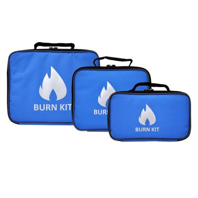 China Custom Print Medical Surgical Survival First Aid Kit Burning Emergency Bag for sale