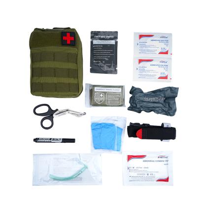 China Tactical First Aid Combat Kit Bag Emergency Preparedness For Hiking Travellers for sale