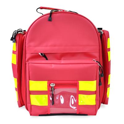China Large Capacity First Aid Responder Bag Empty Trauma Emergency Backpack for sale