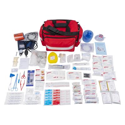 China 200 Pieces Large Survival First Aid Kit Mini Emergency Travel Kit Empty Bag for sale