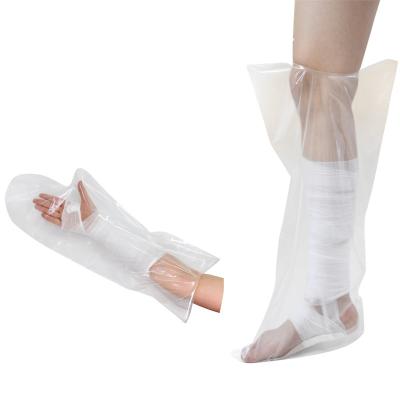 China Shower Arm Plaster Cast Protector Half Leg Disposable 2 Pcs Adult for sale