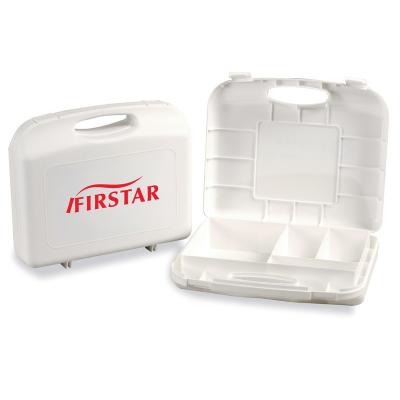 China Large Workplace Vehicle First Aid Kit Cabinet Plastic Empty With Handle 31x26x8cm for sale