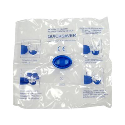 China Resuscitation Disposable Cpr Mouth Shields Mouth To Mouth Face Shield Guard Manikin Pig Nose for sale