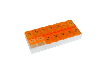 China Airtight Vitamin Organizer Pill Box Vitamin And Supplement Holder Dispenser Weekly Bpa Free for sale