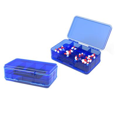 China Moisture Proof Bpa Free Medicine Organizers For Elderly Tablet 2 Double Sided Pill Box for sale