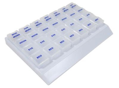 China Plastic Bpa Free Pill Organizer Container 4 Times A Day Small With Tray Portable for sale