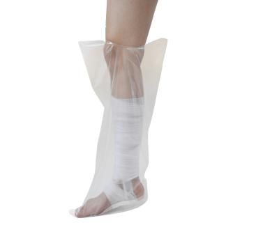 China Short Plastic Leg Cast Cover For Shower Foot Bandage Protector One Time for sale