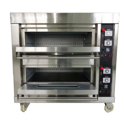 中国 160kgパン屋 オーブン機械簡単な線形構造のパンのガス オーブン 販売のため