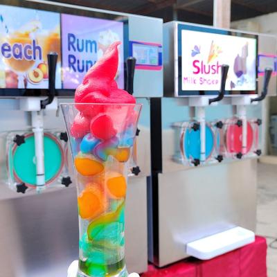 중국 2 Flavors New Slush Machine margarita slushy machine With LED Light 판매용