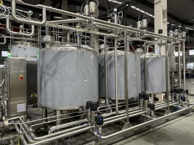 중국 완전한 압축된 우유공장 기계 충전하는 시스템 유제품 생산 라인 판매용