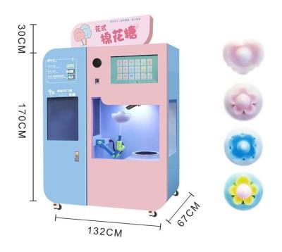 China Automatic Candy Cotton Vending Machine Commercial Saving Labor for sale