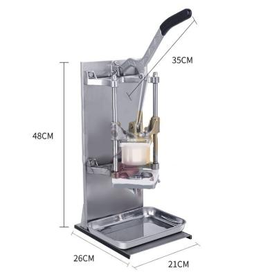 China Hot selling Integral cleaning manual vegetable chopper potato chips French chip cutter machine Fruit slicer à venda