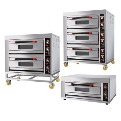 China Manufacturer Commercial Electric Gas Deck Bread Baking Machine Bakery Oven Prices for sale