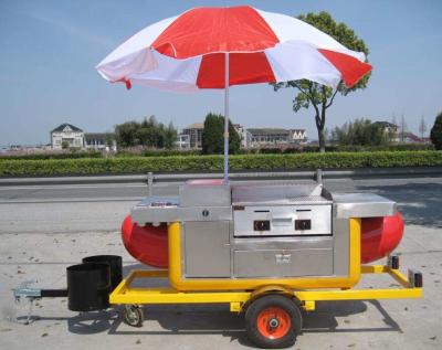 China Hot Dog Rack Cart Casual Snack Food Machinery Stainless Steel Te koop