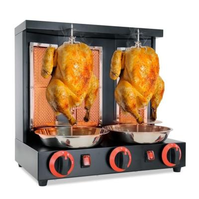 China Chicken Grill Auto Rotating Gas Doner Kebab Machine Meat Product Making for sale