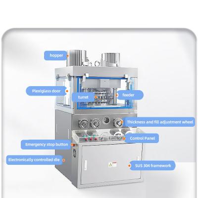 China Efficient Rotary Tablet Press Machine for Naphthalene Ball Catalyst Large Pill à venda