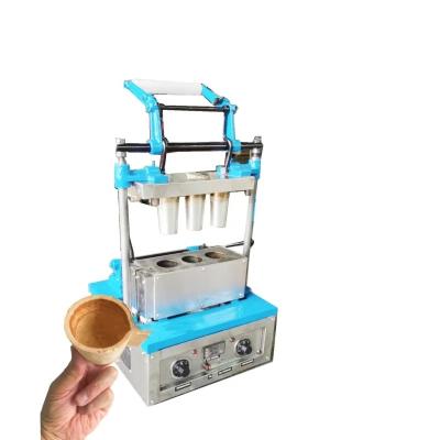 China 2.4 KW Form Cups Edible Biscuit Tea Coffee Cup Manufacturing Machine Easy To Operate Te koop