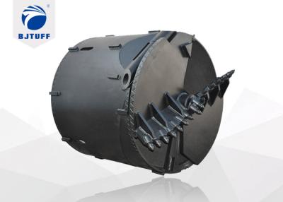 China Double bottom and double cut drill bucket with bullet teeth for sale