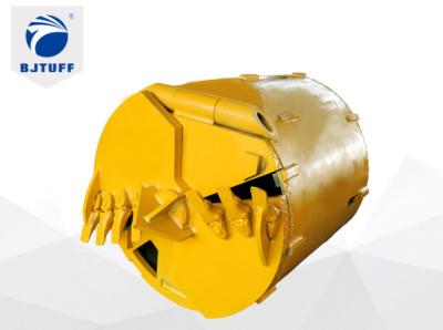 China Silt Gravel Double Cut Soil Drilling Buckets For Rotary Drilling Rig for sale
