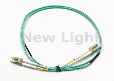 China Green 1M LC LC Single Mode Optical Fiber Patch Cord For Building Network Access for sale