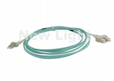 China Cabo de fibra ótica frente e verso multimodo, cabo do remendo da fibra do SC do LC de um comprimento de 3 medidores à venda