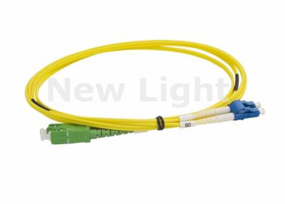 China Telecommunication Networks Optical Fiber Patch Cord / LC SC Single Mode Fiber Optic Cable for sale