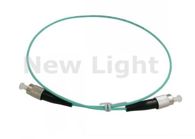 China OM3 50 / 125 Simplex Optical Fiber Patch Cord 0.5 Meter FC FC Fiber Optic Cable for sale