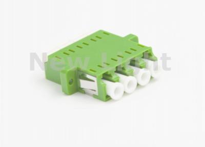 China LC APC 4 Port Fiber Optic Coupler / LC TO LC Fiber Adapter With Standard Flange for sale