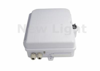 China Withe Color Fiber Optic Termination Box SC 48 Port Wall Box For Local Area for sale