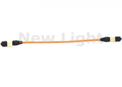 China Cordón de remiendo de la fibra óptica de MPO MPO, cable de fribra óptica de 50/125um OM2 para el uso de CATV en venta