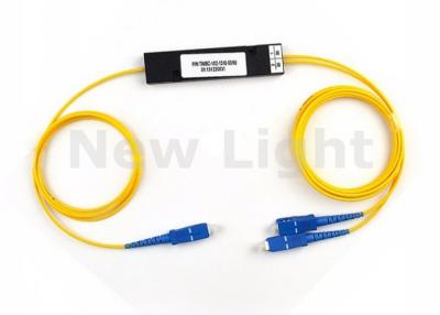 China Divisor del cable de fribra óptica, solo divisor del PLC del PLC 1x2 del SC UPC del modo MINI en venta