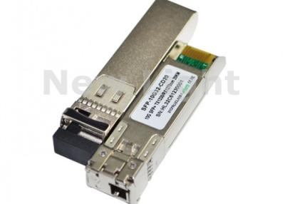 China Single Fiber Channel 10G Fiber Optic Transceiver / SFP LC Transceiver For Gigabit Ethernet for sale