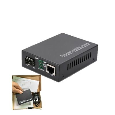 China Secure Shipment 10/100/1000M Fiber Optical Media Converter LC Interface with Tx1550nm Description for sale