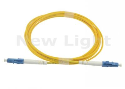China 3M LC UPC Single Mode Fiber Optic Jumper Cables Simplex 3.0mm Diameter For LAN for sale