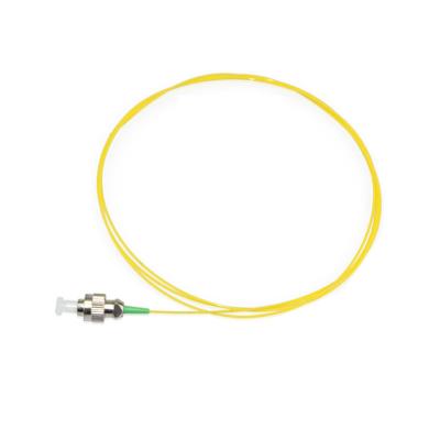 China Yellow Color FC Fiber Optic Patch Cord , 0.9MM Diameter Single Mode Fiber Pigtails for sale