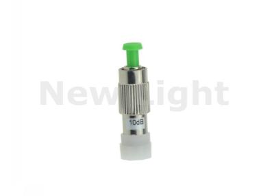 China FC APC Female To Male 10db Attenuator Green Color For Optical Power Equalization for sale