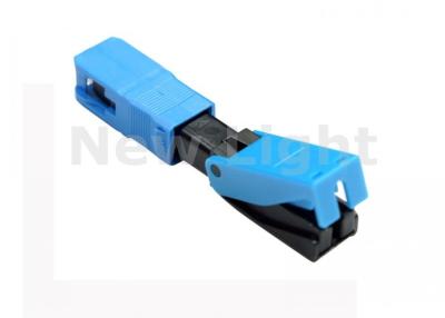 China FTTH SC Fiber Optic Fast Connector Single Mode Plastic Material Field Installable for sale